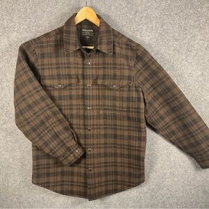 Filson Men's Jac-Shirt - Tan and Black Checkered Pattern